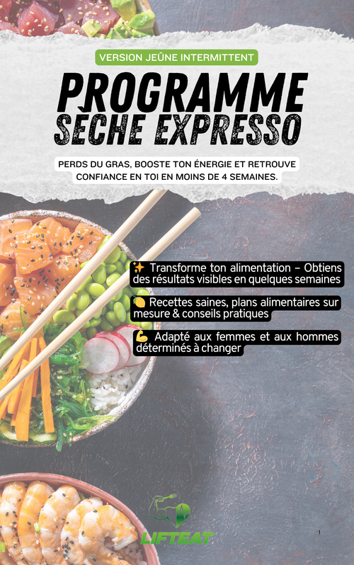 Programme Sèche Expresso Version Jeûne Intermittent